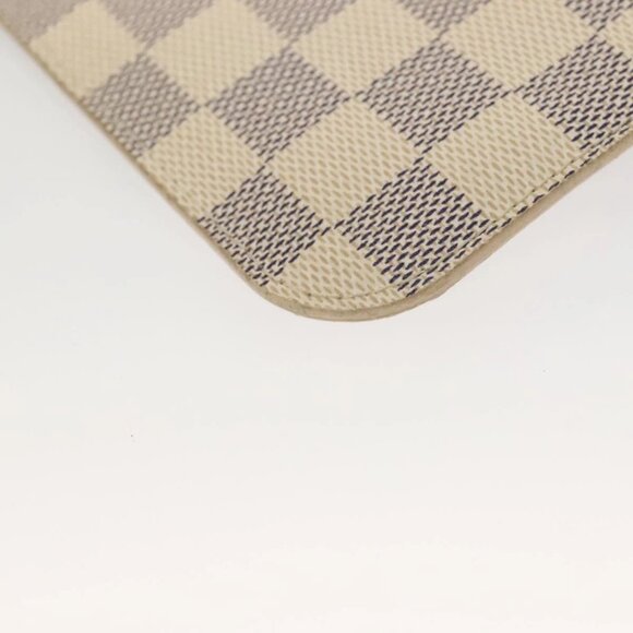 LOUIS VUITTON Damier Azur Neverfull MM Pouch LV Auth BA4500 - Picture 3 of 16